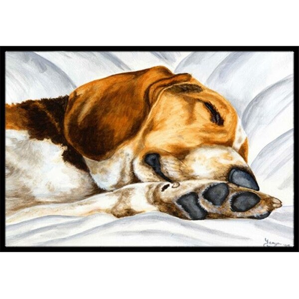 Carolines Treasures AMB1076JMAT Beagle Bliss Indoor or Outdoor Mat; 24 x 36 AMB1076JMAT - main